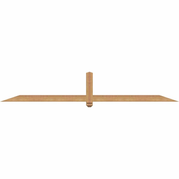 Ekena Millwork Eugene Smooth Timber Gable Bracket, Western Red Cedar, 96"W x 16"H x 3 1/2"D x 3 1/2"F, 4/12 Pitch GBW096X16X0404EUG00SWR - main